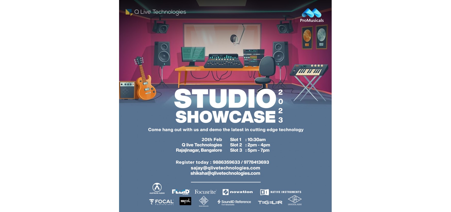 Q Live Studio Showcase 2023 Bangalore